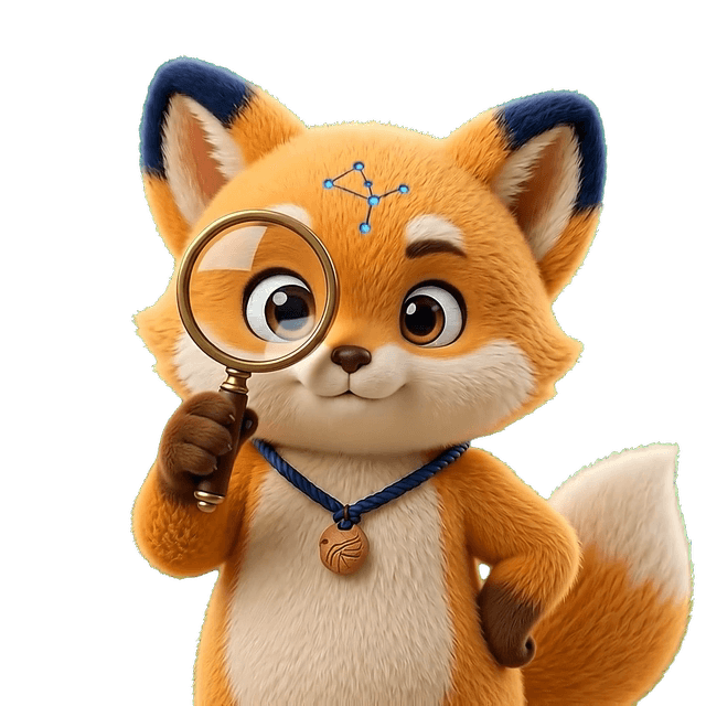 Searching mascot
